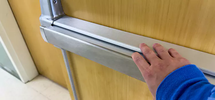Installing a Push Bar on a Door Miamisburg